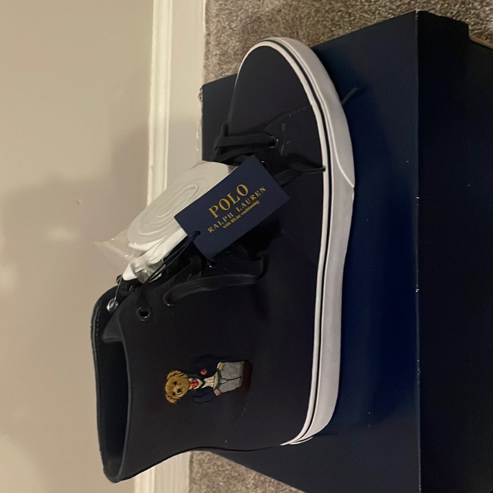 New in the box Ralph Lauren men high top sneaker